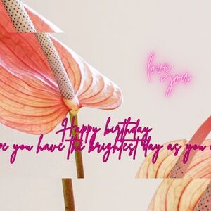 Romantic Floral Birthday Card Template | Editable in Canva